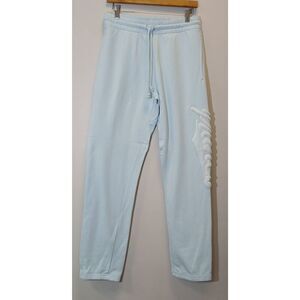 Paper planes mens small sweatpants baby blue elastic waist Heavy Cotton